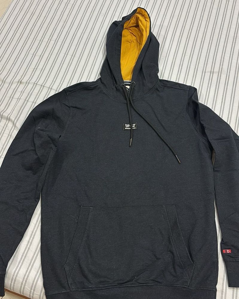 unisex oversized Black Hoodie