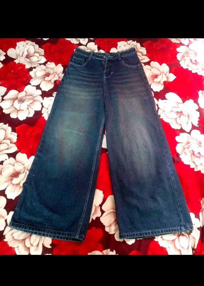 Wide Leg Denim Jeans