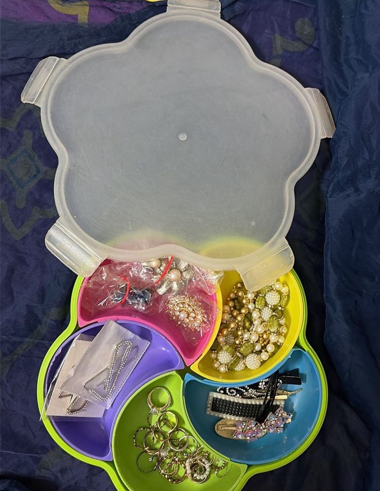 Jewelry Organizer with Assorted Accessories