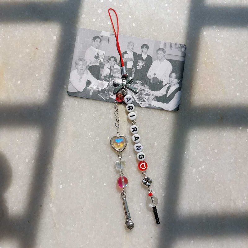 K-Pop Inspired Beaded Phone Charm
