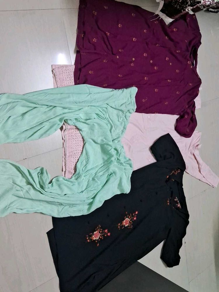 Ethnic Kurta Set with Pants of 4