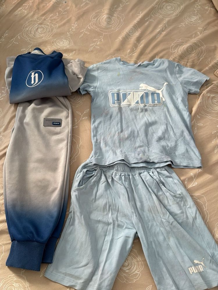 Puma &amp; H-Brand T-shirt &amp; Joggers Set