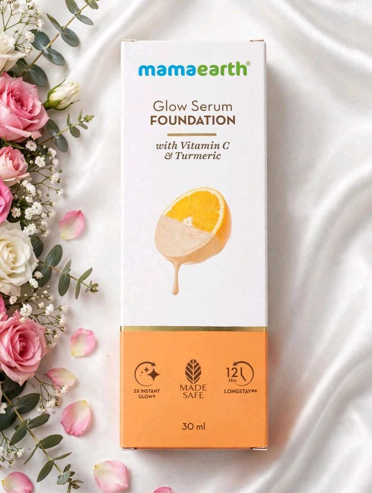 Mamaearth Glow Serum Matte Liquid Foundation Mediu