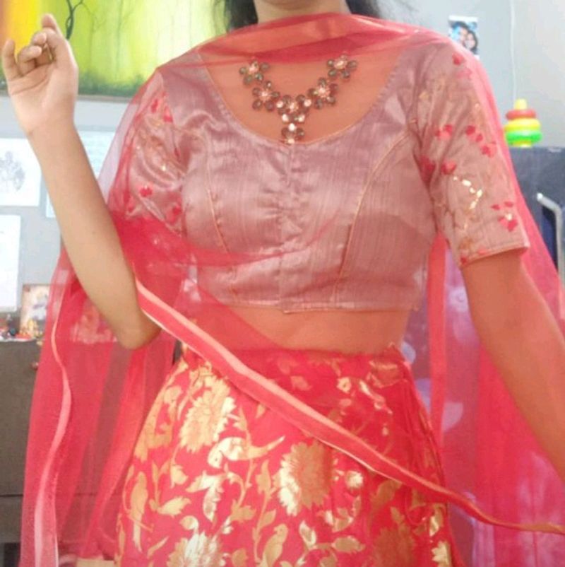 Very beautiful Grey color padded blouse