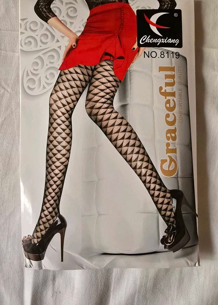 Stylish Black Fishnet Tights