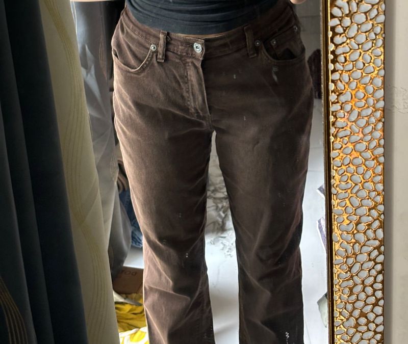 Brown Straight jeans