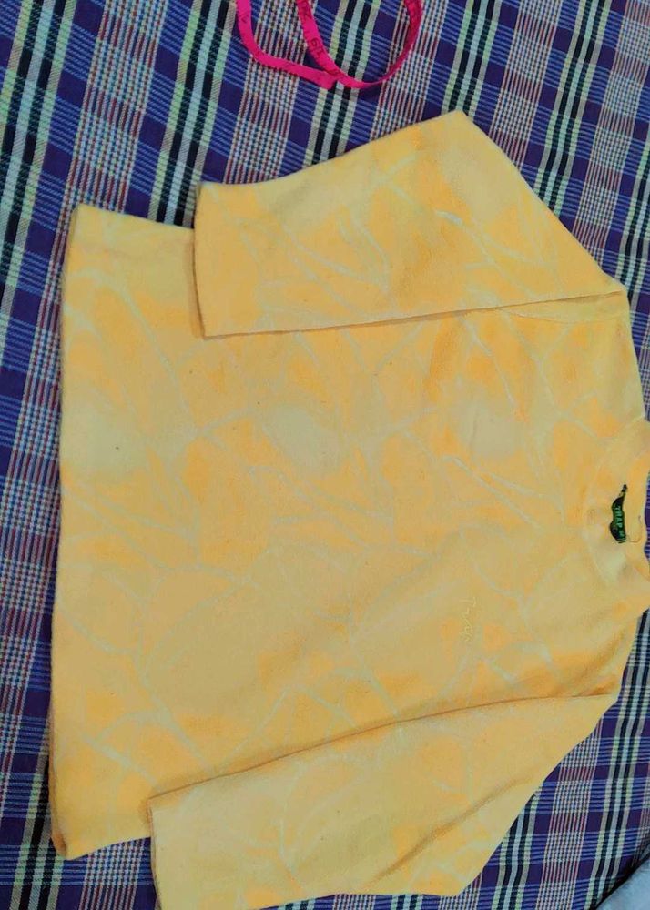 Yellow Patterned T-Shirt