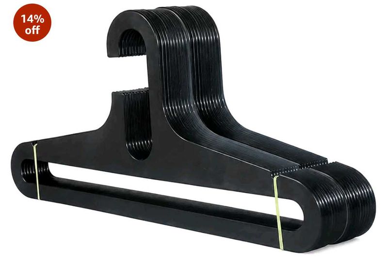 Black Clothes Hangers - 10 Pieces