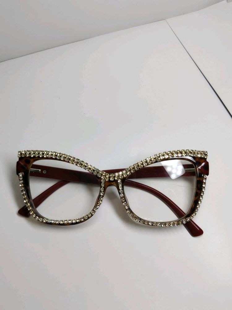 Sparkling Cat-Eye Glasses