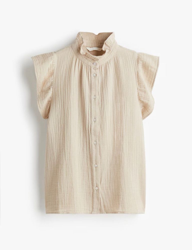H&amp;M cotton beige top