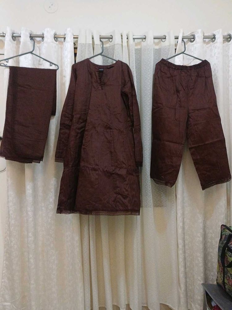 Brown Kurta Set