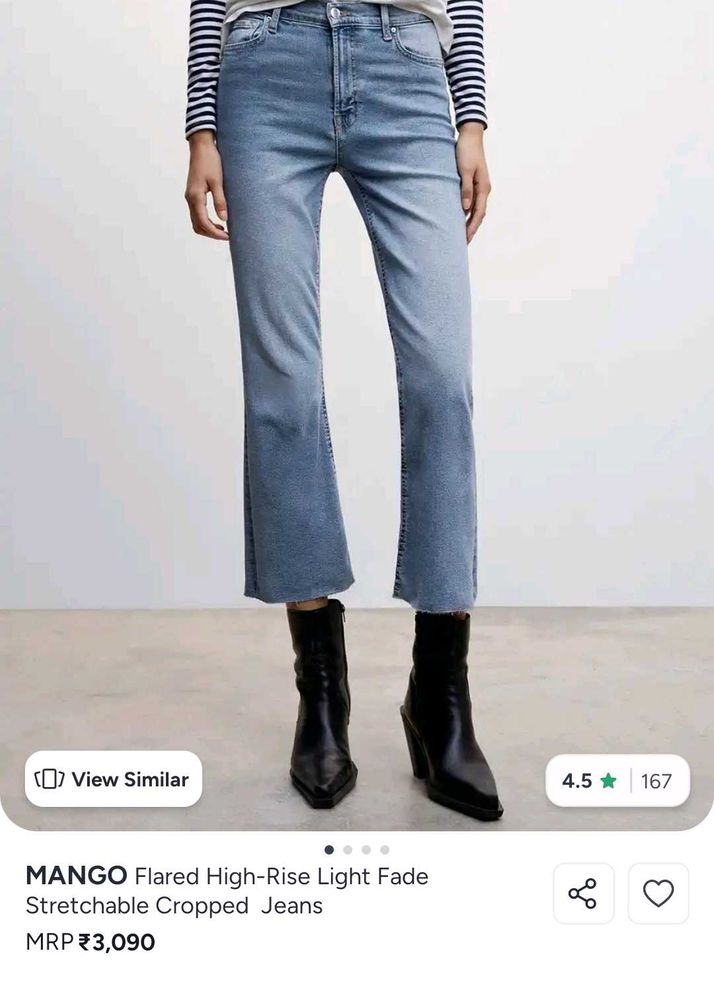 MANGO Flared jeans