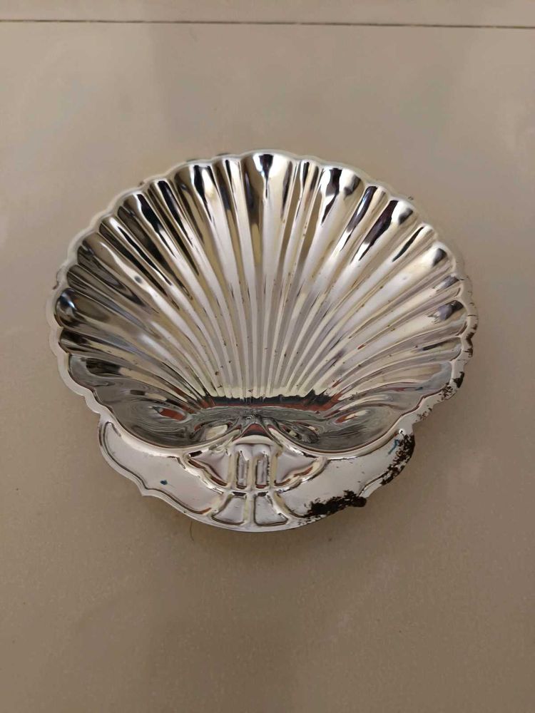 Decorative Silver Shell Trinket Dish