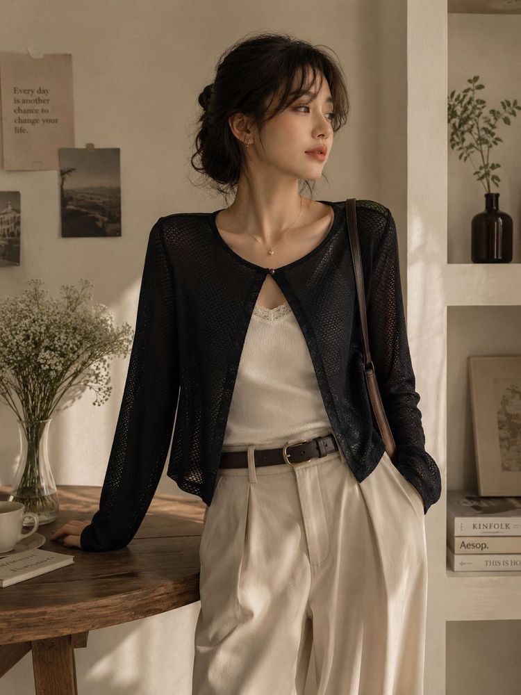 AND Black Sheer Shrug