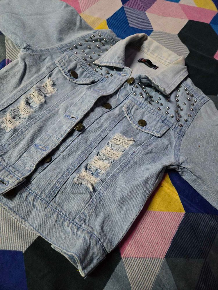 Ripped Denim Jacket