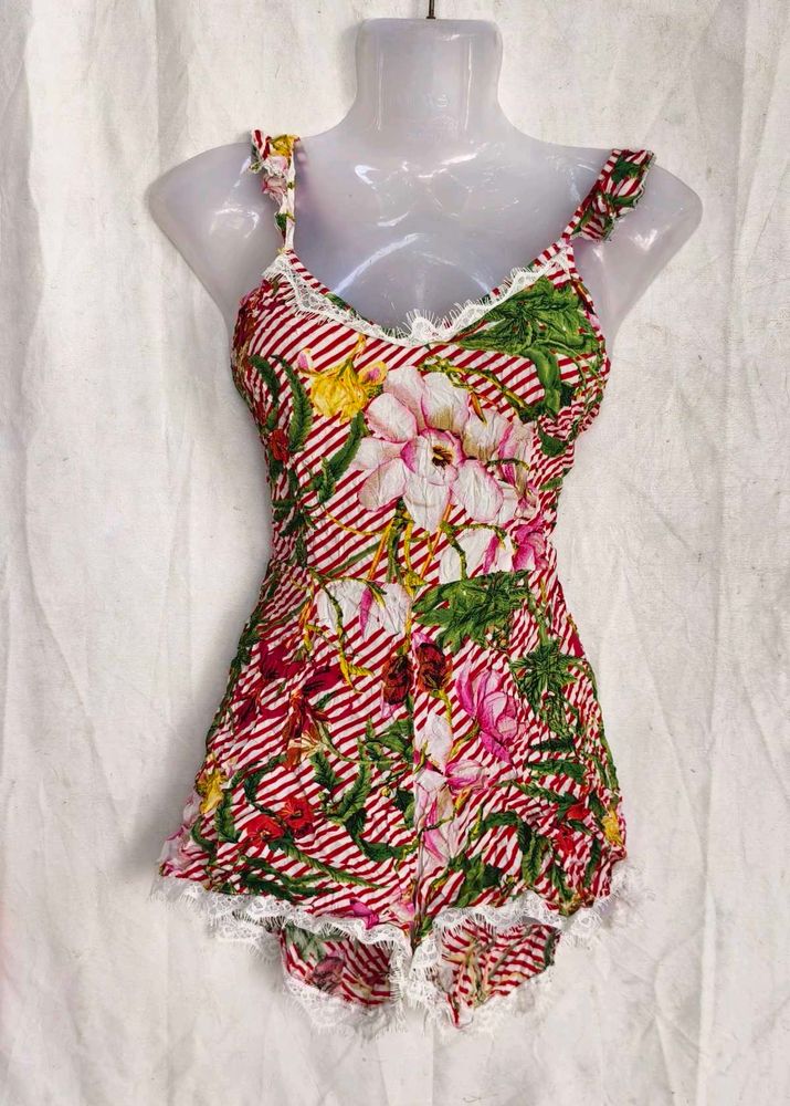 FLORAL PRINT BODYSUIT