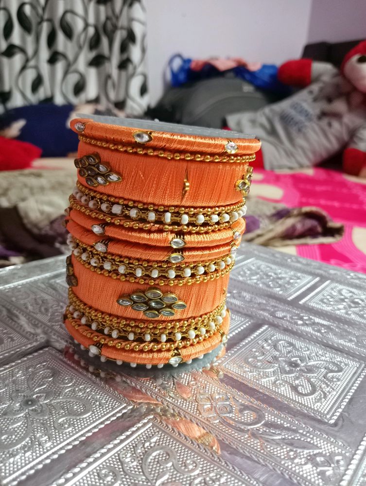 Silk Thread Bangles 2.6 Size