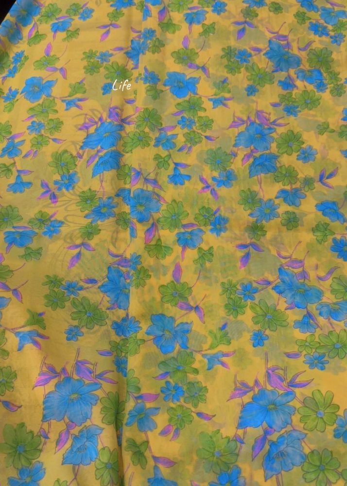 Vibrant Floral Saree