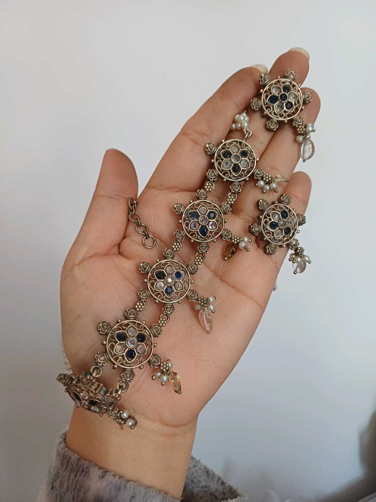 Brass Elegant Antique Style Necklace Set