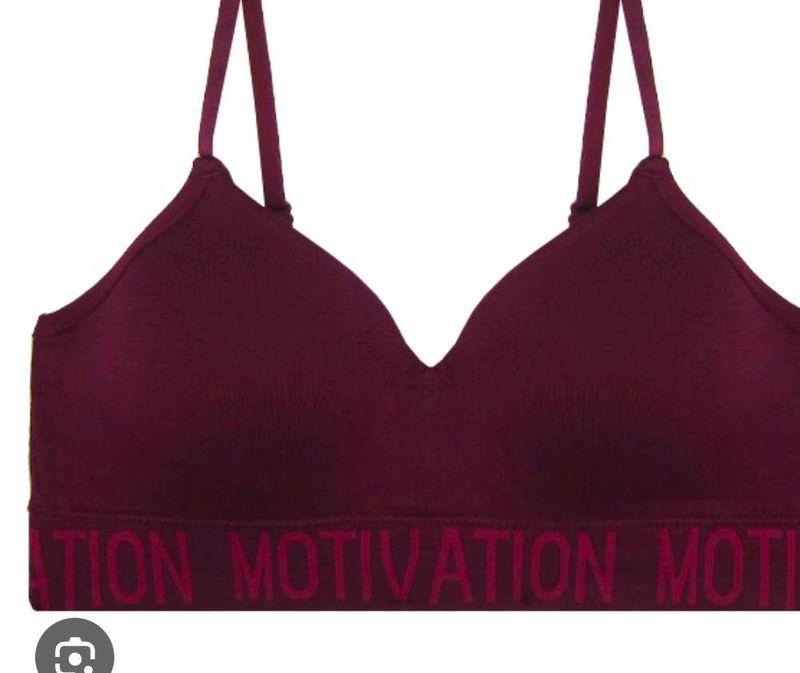 Burgundy Motivation Bra