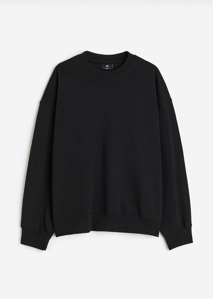 Black Crew Neck Sweatshirt