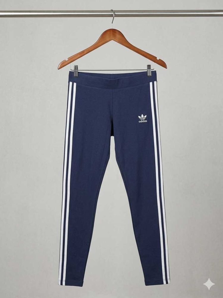 Adidas Navy Leggings with Stripes