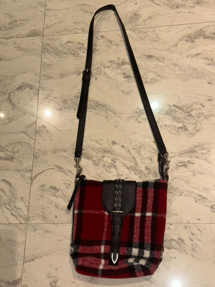 Stylish Plaid Crossbody Bag
