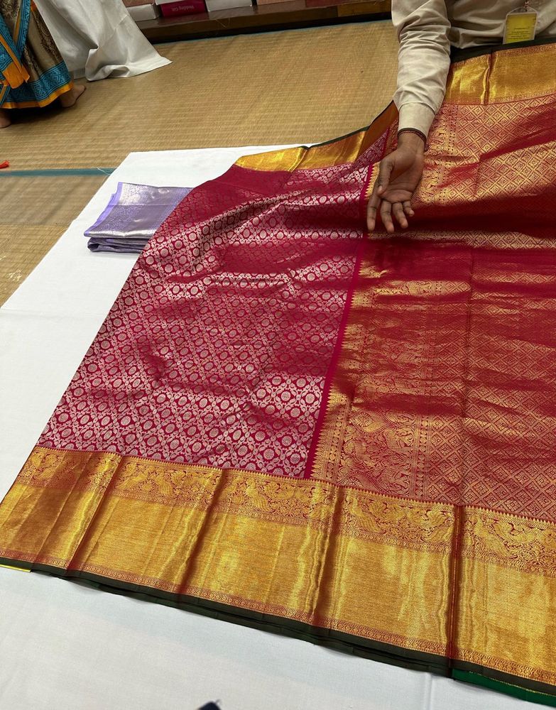 Pure Gold Bridal Kanchipattu Saree(new Piece)