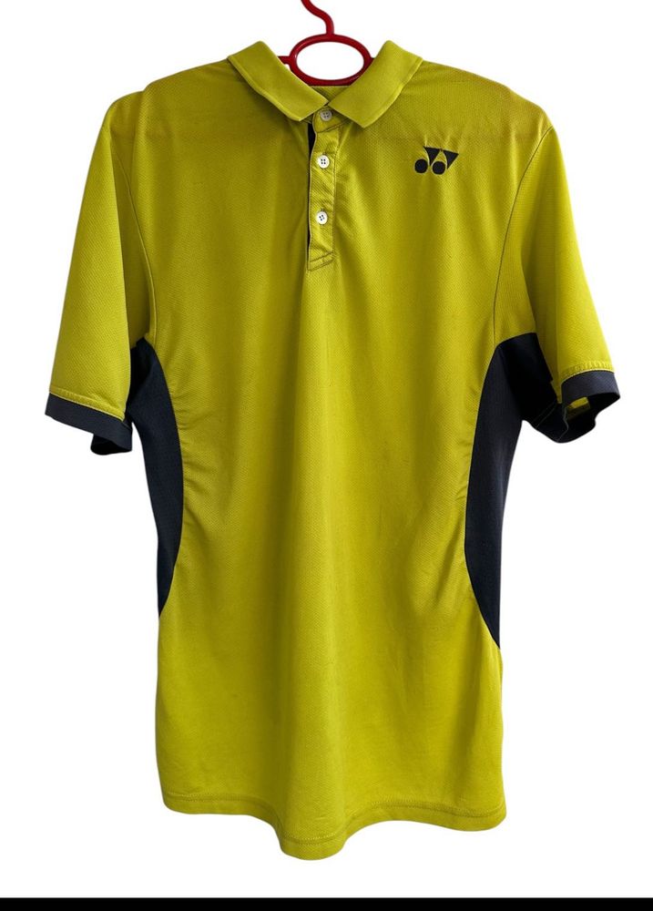 Yonex Men's Yellow Polo T-Shirt
