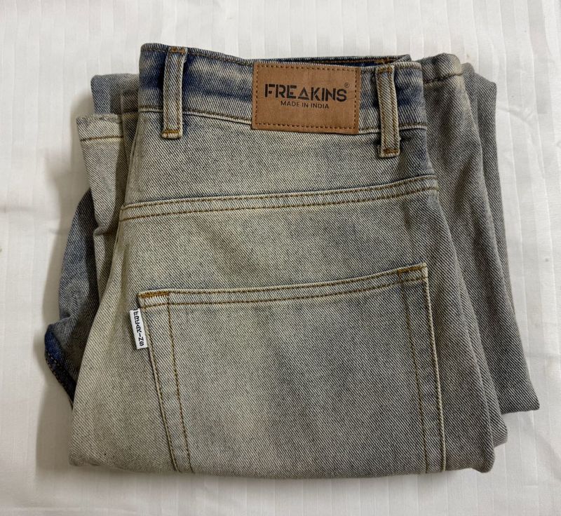 Freakins Acid Wash Jeans Unisex