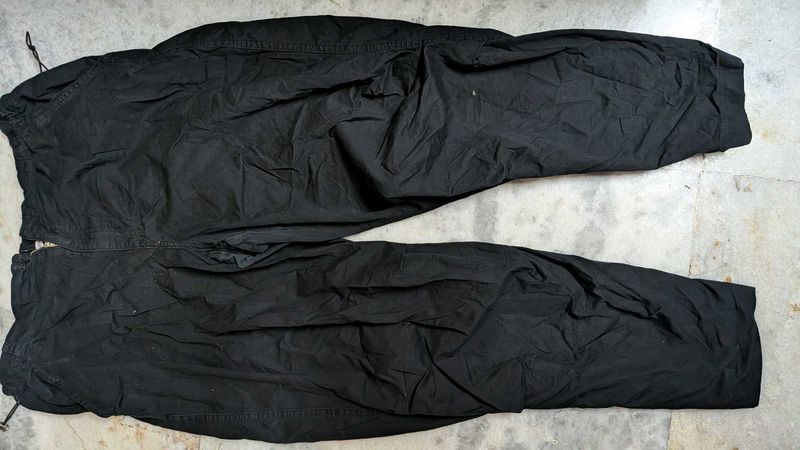 bershka Black Cargo Pants