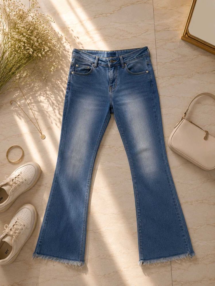 Blue Flared Jeans