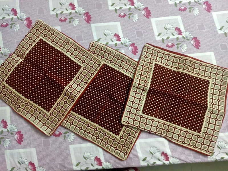 Set of 3 Decorative Cushion Covers
