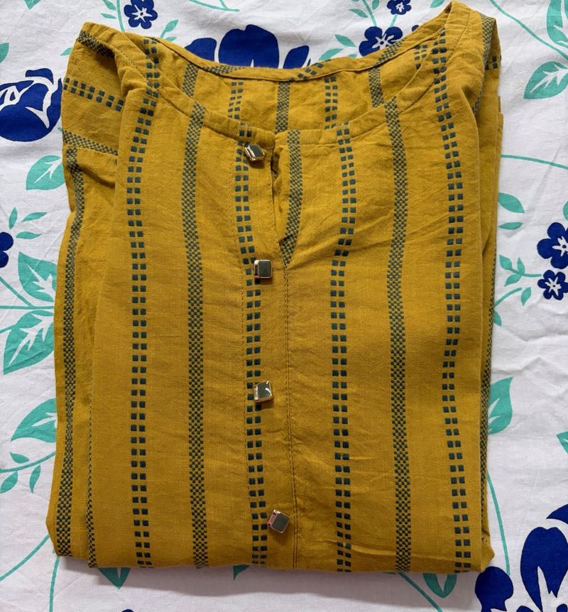 Mustard Yellow Striped top