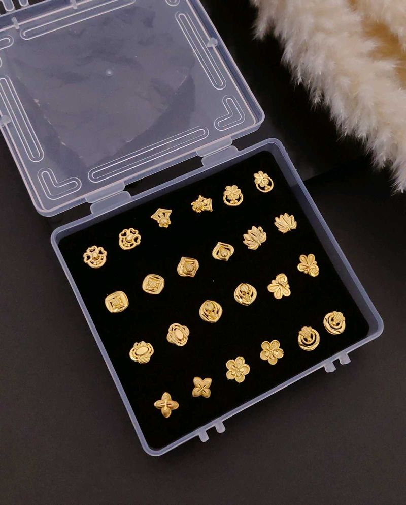 12 piece Stud Earring Set with Multiple Designs