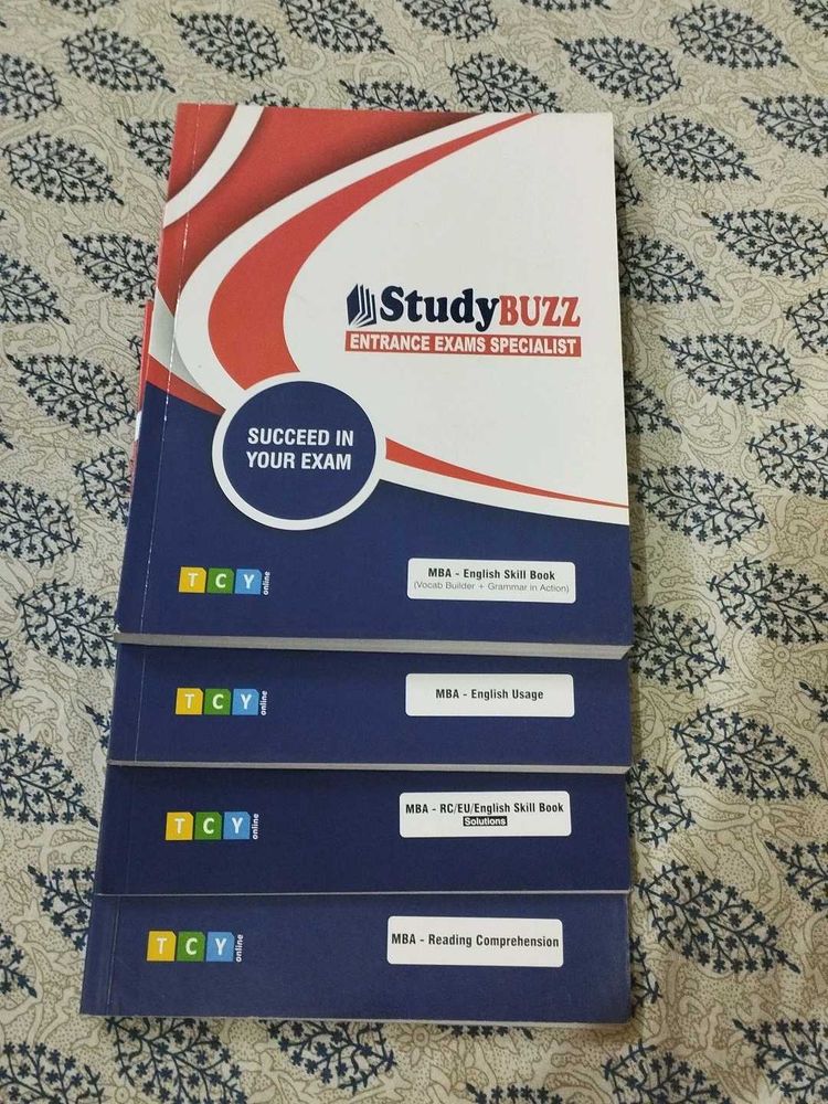 StudyBuzz VARC Book Bundle for MBA - Set of 4