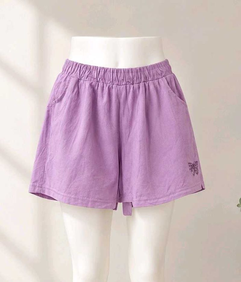 Cute Lavender Butterfly Shorts