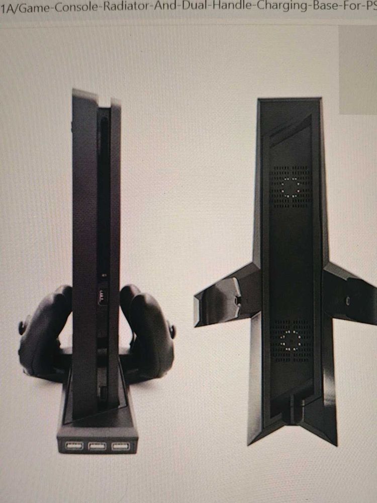PS4 Vertical Stand with USB Ports &amp; Cooler