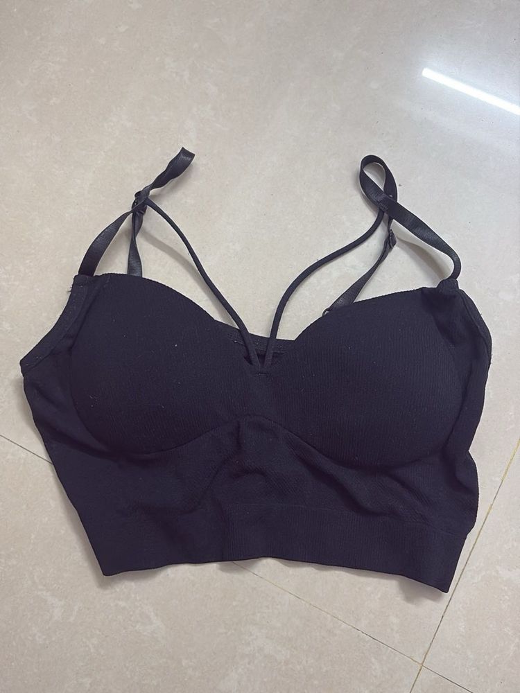 Black Strappy Bralette