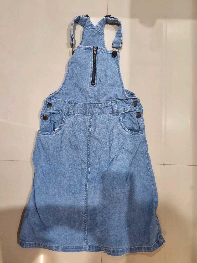 Denim Pinafore Dress