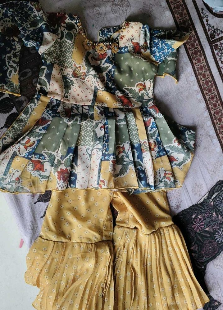 Designer Patchwork Kurta Set with Palazzo