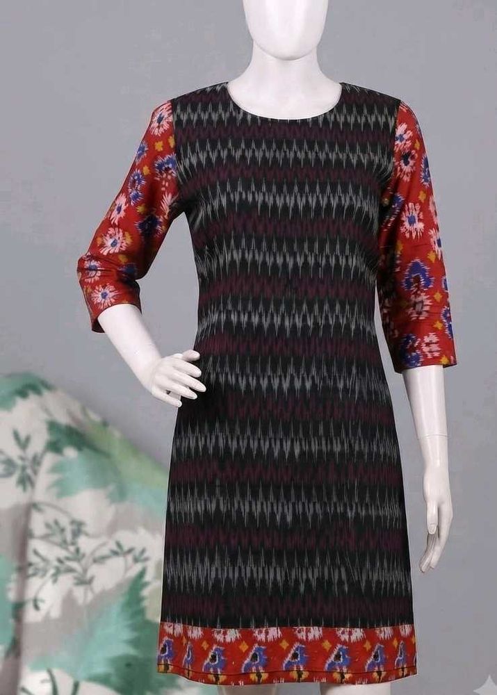 Pure cotton ikkat kurta
