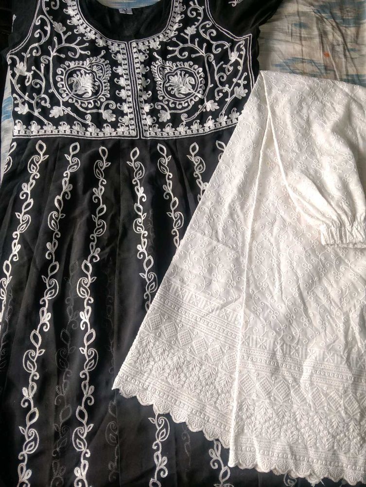 Black &amp; White Kurta