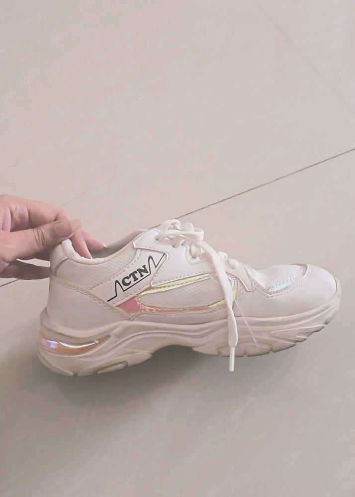 White Chunky Sneakers