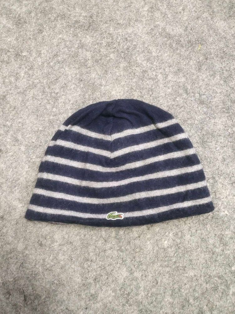 Lacoste Striped Beanie Hat