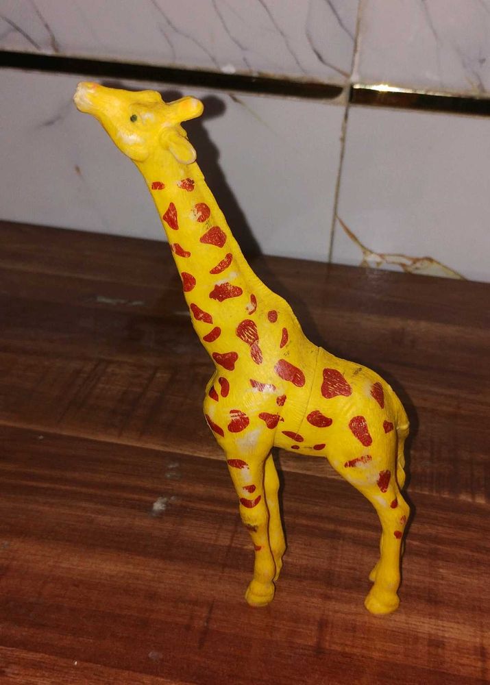 Vintage Yellow Giraffe Toy