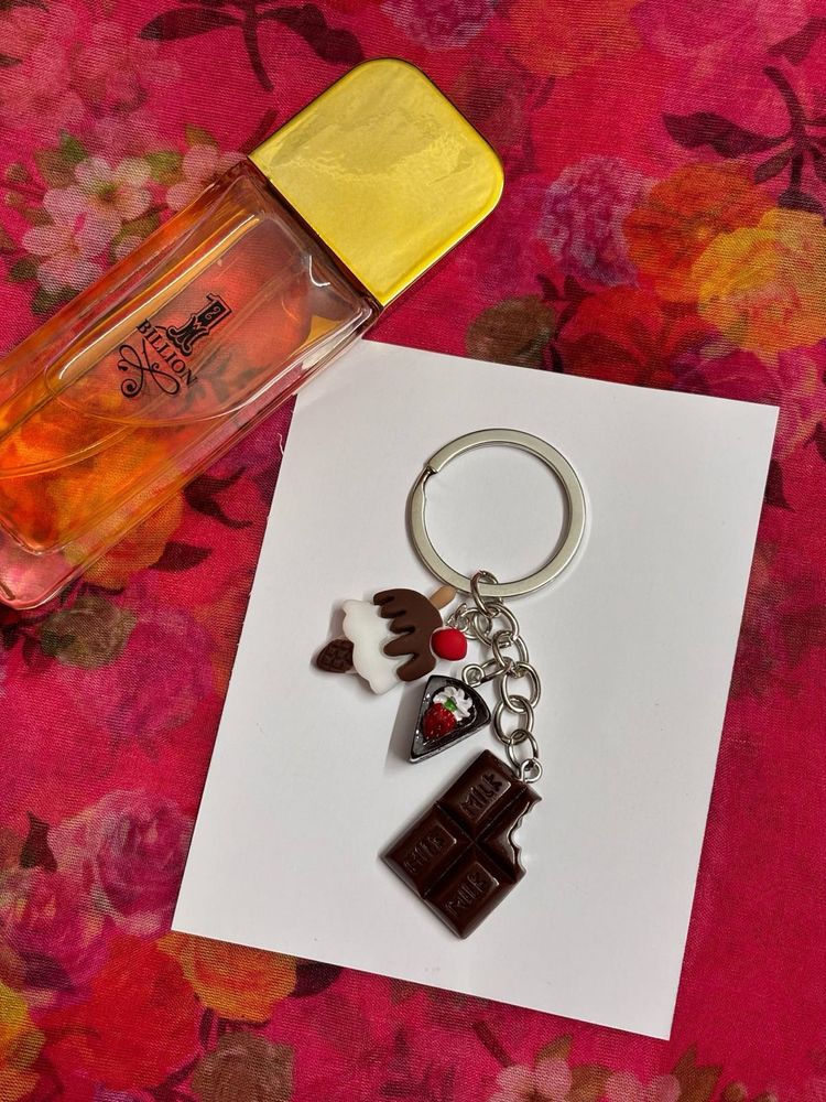 Cute Dessert Charm Keychain