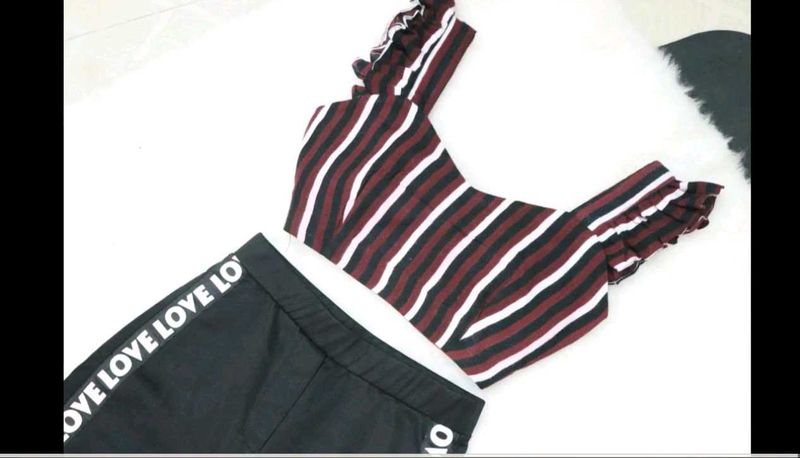 Striped Crop Top