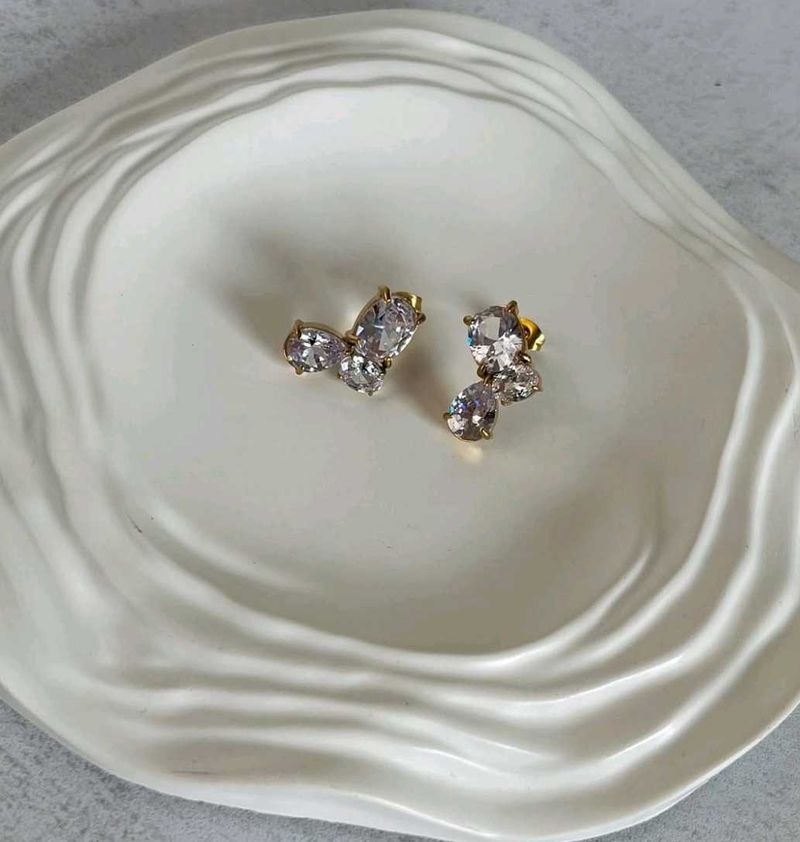 Sparkling Crystal Stud Earrings