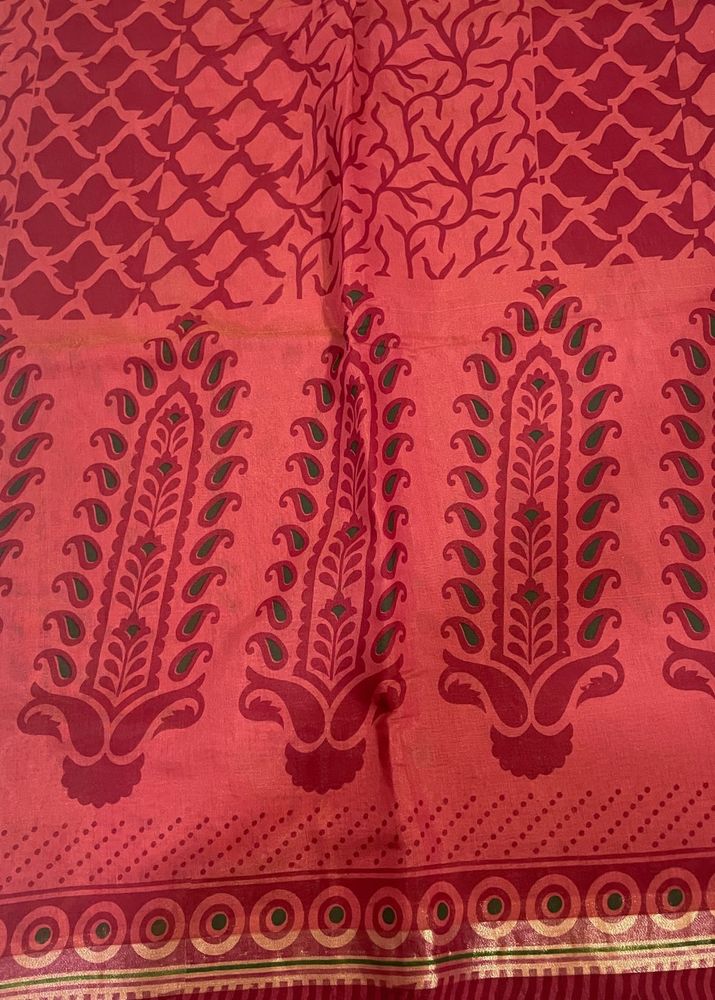 Beautiful Red &amp; Maroon Saree